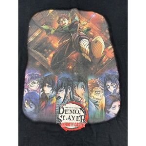Demon Slayer Infinity Castle T Shirt Mens Large Black Anime Movie Graphic